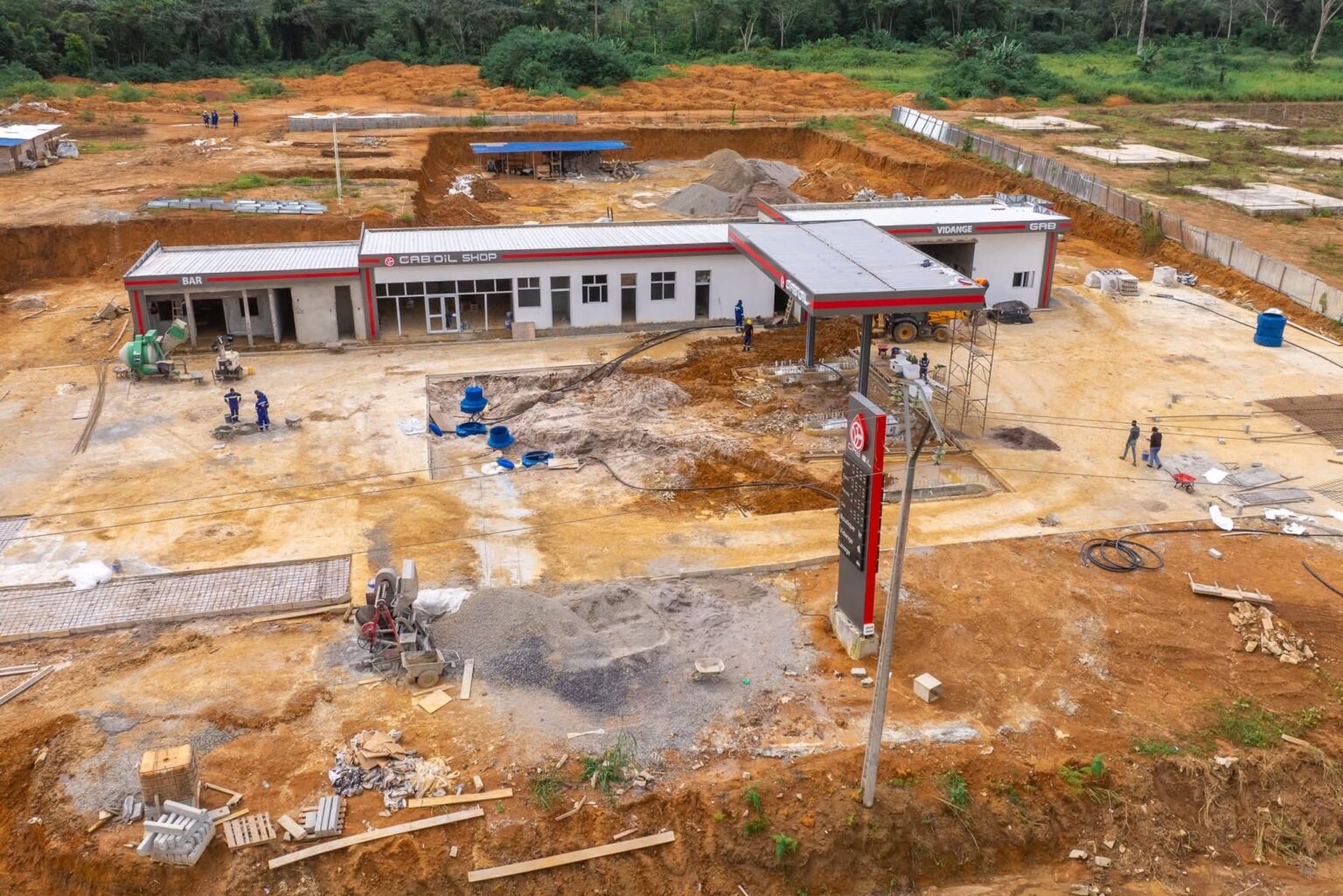 Construction d’une station GAB'OIL au Gabon